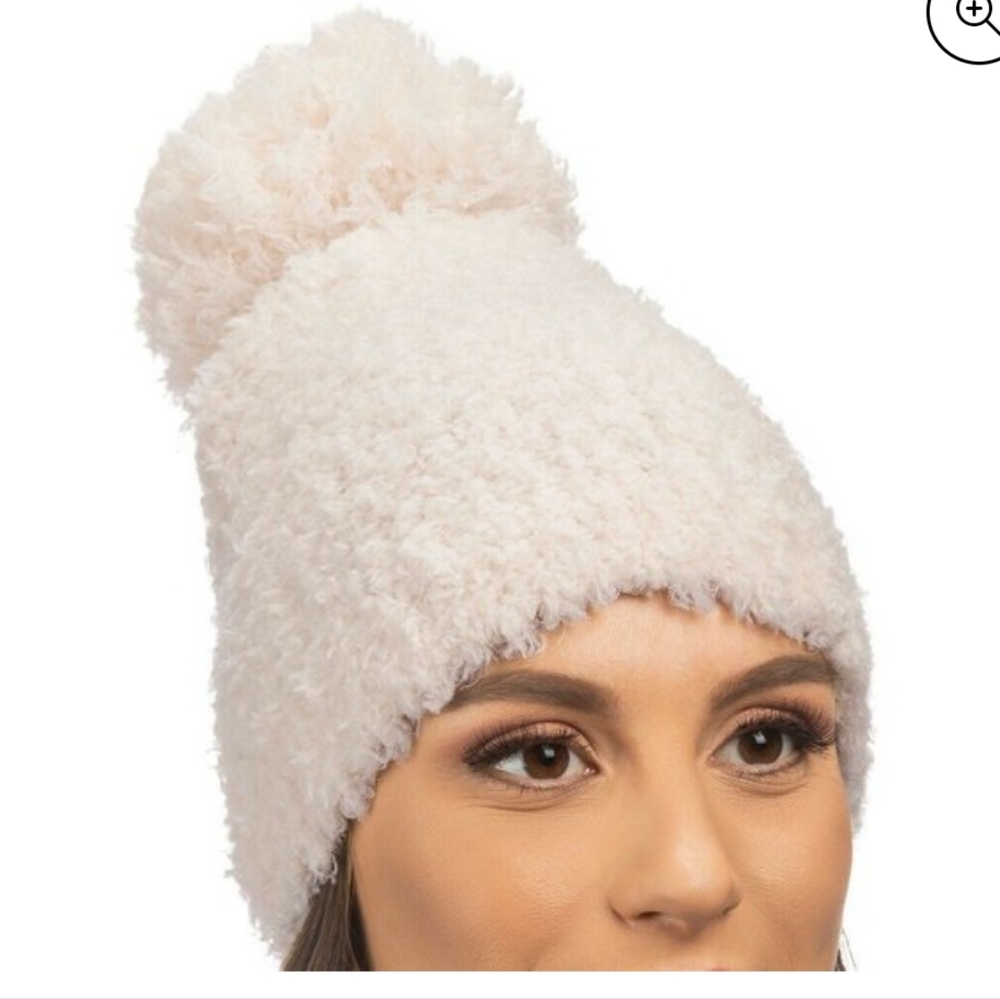 🔷️ Lemon Cozy and Warm White Knit Beanie